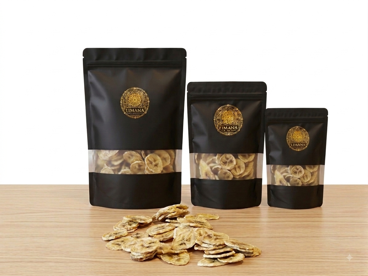 Økologisk tørket banan